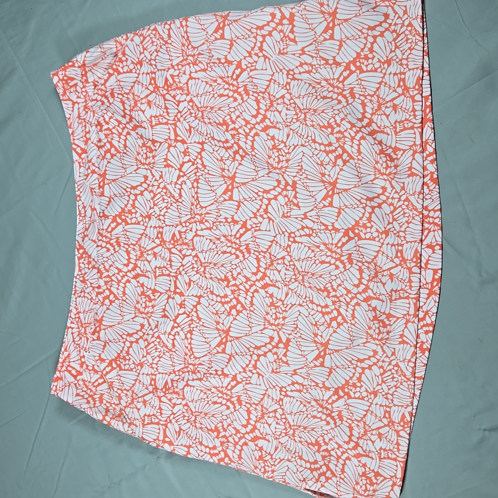 Coral Bay Golf Womens Size 18 Orange and White Skort